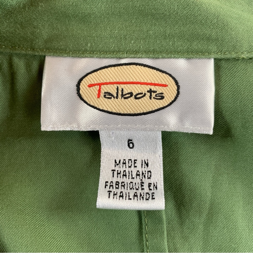Talbots sleeveless 100% cotton wrap top size 6 - Picture 2 of 6